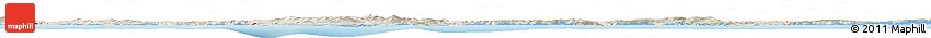 Shaded Relief Horizon Map of the Area around 35° 6' 5" S, 117° 22' 30" E