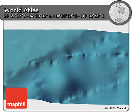 Satellite 3D Map of the Area around 35° 6' 5" S, 119° 4' 29" E