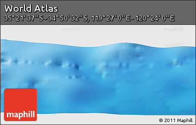 Physical Panoramic Map of the Area around 35° 6' 5" S, 119° 55' 30" E