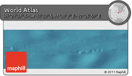 Satellite Panoramic Map of the Area around 35° 6' 5" S, 11° 58' 29" E