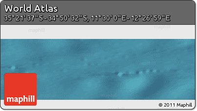 Satellite Panoramic Map of the Area around 35° 6' 5" S, 11° 58' 29" E