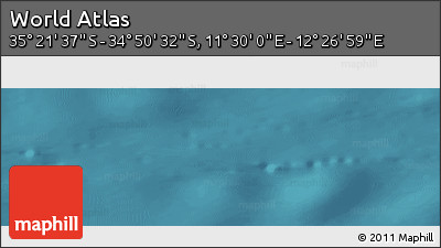 Satellite Panoramic Map of the Area around 35° 6' 5" S, 11° 58' 29" E