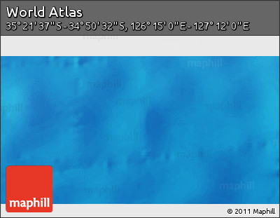 Physical 3D Map of the Area around 35° 6' 5" S, 126° 43' 29" E