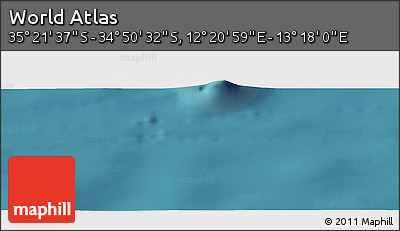 Satellite Panoramic Map of the Area around 35° 6' 5" S, 12° 49' 29" E