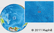 Physical Location Map of the area around 35° 6' 5" S, 148° 40' 30" W