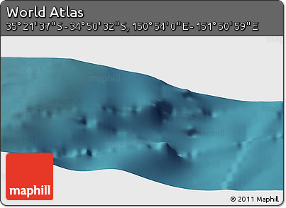 Satellite Panoramic Map of the Area around 35° 6' 5" S, 151° 22' 30" E