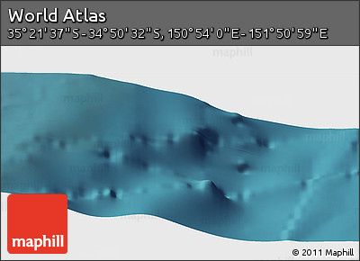 Satellite Panoramic Map of the Area around 35° 6' 5" S, 151° 22' 30" E