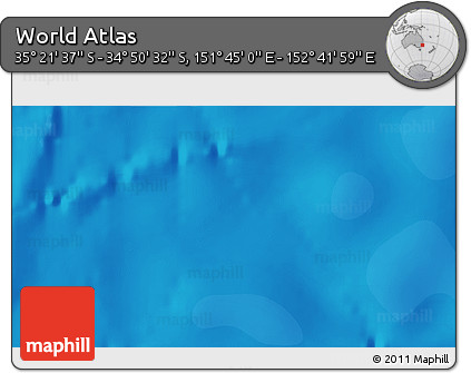 Political 3D Map of the Area around 35° 6' 5" S, 152° 13' 29" E