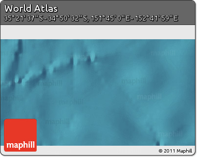Satellite 3D Map of the Area around 35° 6' 5" S, 152° 13' 29" E