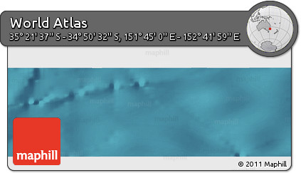 Satellite Panoramic Map of the Area around 35° 6' 5" S, 152° 13' 29" E