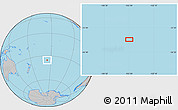 Gray Location Map of the area around 35° 6' 5" S, 155° 28' 29" W