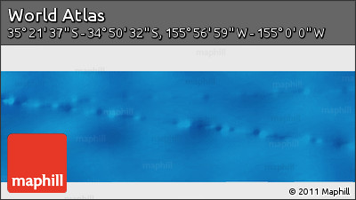 Physical Panoramic Map of the Area around 35° 6' 5" S, 155° 28' 29" W