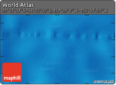 Shaded Relief Map of the Area around 35° 6' 5" S, 157° 10' 30" W