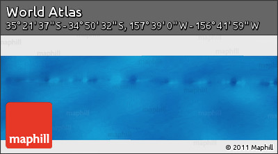 Physical Panoramic Map of the Area around 35° 6' 5" S, 157° 10' 30" W