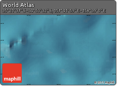 Satellite Map of the Area around 35° 6' 5" S, 158° 10' 30" E