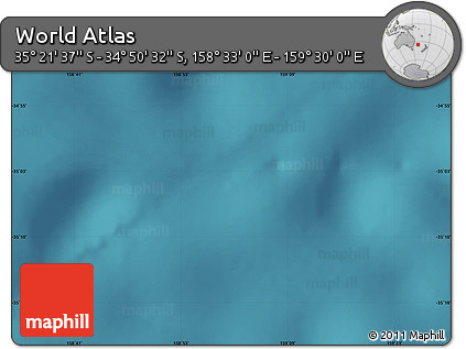 Satellite Map of the Area around 35° 6' 5" S, 159° 1' 30" E