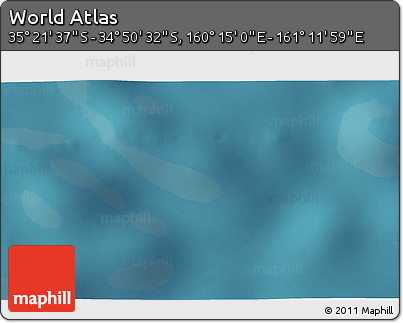 Satellite 3D Map of the Area around 35° 6' 5" S, 160° 43' 29" E