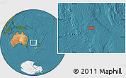 Satellite Location Map of the area around 35° 6' 5" S, 163° 16' 30" E