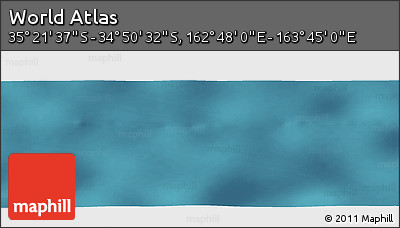 Satellite Panoramic Map of the Area around 35° 6' 5" S, 163° 16' 30" E