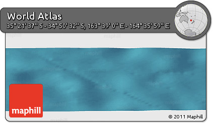 Satellite Panoramic Map of the Area around 35° 6' 5" S, 164° 7' 30" E