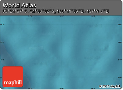 Satellite Map of the Area around 35° 6' 5" S, 166° 40' 30" E