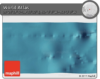 Satellite 3D Map of the Area around 35° 6' 5" S, 166° 31' 30" W