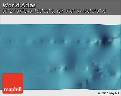 Satellite 3D Map of the Area around 35° 6' 5" S, 166° 31' 30" W
