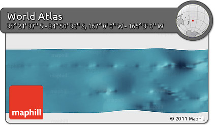 Satellite Panoramic Map of the Area around 35° 6' 5" S, 166° 31' 30" W