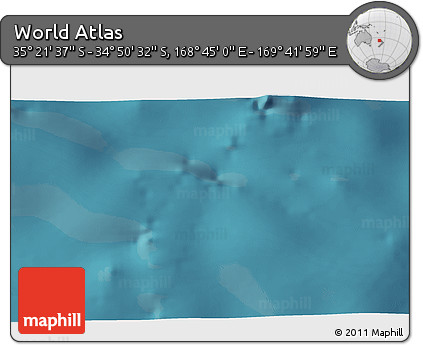 Satellite 3D Map of the Area around 35° 6' 5" S, 169° 13' 29" E