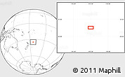 Blank Location Map of the area around 35° 6' 5" S, 173° 19' 29" W
