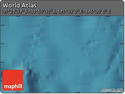 Satellite Map of the Area around 35° 6' 5" S, 176° 1' 30" E