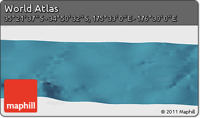 Satellite Panoramic Map of the Area around 35° 6' 5" S, 176° 1' 30" E
