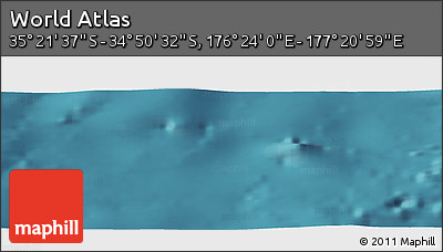 Satellite Panoramic Map of the Area around 35° 6' 5" S, 176° 52' 30" E