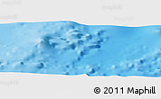 Physical Panoramic Map of the area around 35° 6' 5" S, 177° 43' 29" E