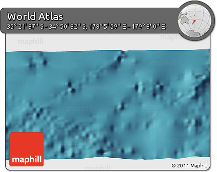 Satellite 3D Map of the Area around 35° 6' 5" S, 178° 34' 29" E