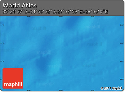 Physical Map of the Area around 35° 6' 5" S, 28° 7' 30" E