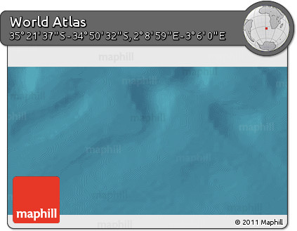 Satellite 3D Map of the Area around 35° 6' 5" S, 2° 37' 30" E