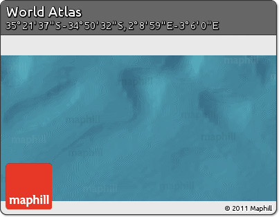 Satellite 3D Map of the Area around 35° 6' 5" S, 2° 37' 30" E