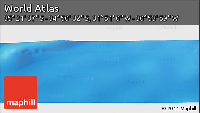 Physical Panoramic Map of the Area around 35° 6' 5" S, 31° 22' 30" W