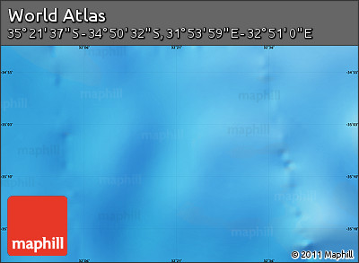 Physical Map of the Area around 35° 6' 5" S, 32° 22' 30" E
