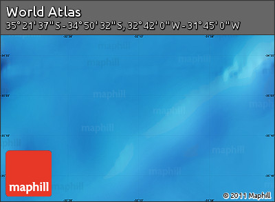 Physical Map of the Area around 35° 6' 5" S, 32° 13' 30" W