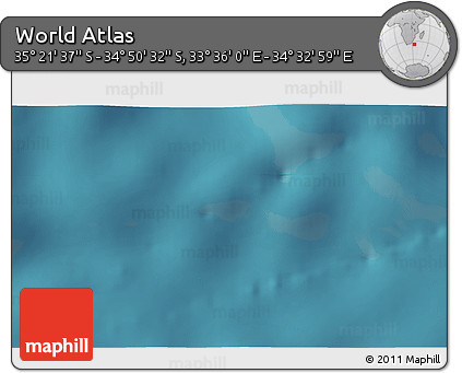 Satellite 3D Map of the Area around 35° 6' 5" S, 34° 4' 30" E