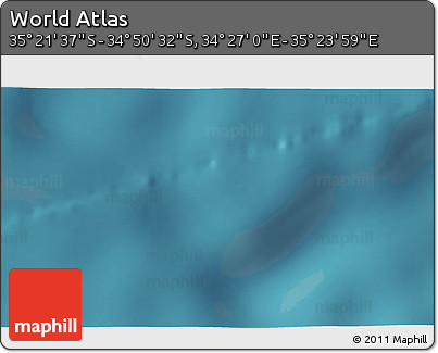 Satellite 3D Map of the Area around 35° 6' 5" S, 34° 55' 29" E