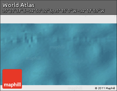 Satellite 3D Map of the Area around 35° 6' 5" S, 34° 46' 29" W