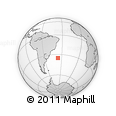 Outline Map of the Area around 35° 6' 5" S, 36° 28' 30" W, rectangular outline