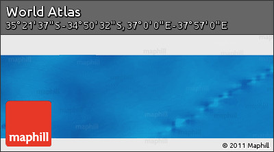 Physical Panoramic Map of the Area around 35° 6' 5" S, 37° 28' 30" E
