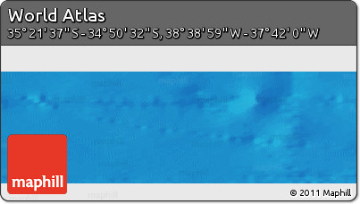 Shaded Relief Panoramic Map of the Area around 35° 6' 5" S, 38° 10' 29" W