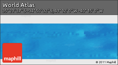Physical Panoramic Map of the Area around 35° 6' 5" S, 40° 43' 30" W
