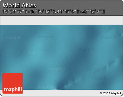 Satellite 3D Map of the Area around 35° 6' 5" S, 41° 43' 30" E