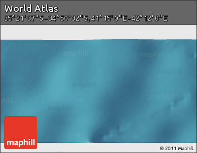Satellite 3D Map of the Area around 35° 6' 5" S, 41° 43' 30" E